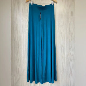 MBJ Teal Womens Chic Palazzo Lounge Pants Size L NWT